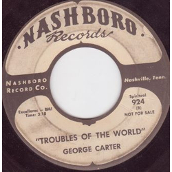 Brother George Carter I Do, Don't You? / Troubles Of The World Vinyl 7" USED