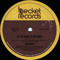 Colors (3) Get On Down To The Music Vinyl 12" USED