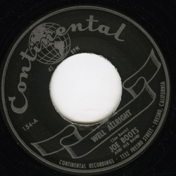 Joe Boots And His Band Well Allright / Rock 'N Roll Jungle Girl Vinyl 7" USED