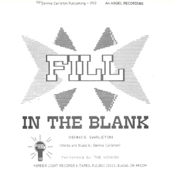 Denny Carleton Fill In The Blank / Sometimes I Wonder Vinyl 7" USED