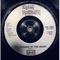 Iron Maiden The Number Of The Beast Vinyl 7" USED