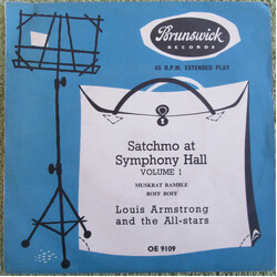 Louis Armstrong And His All-Stars Satchmo At Symphony Hall Volume 1 USED VINYL 7INCH 45 RPM EP