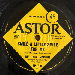The Flying Machine Smile A Little Smile For Me Vinyl 7" USED