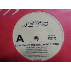 The Jets (2) Love Makes The World Go Round Vinyl 7" USED