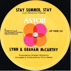 Lyn McCarthy / Graham McCarthy Stay, Summer, Stay Vinyl 7" USED