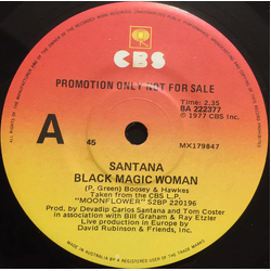 Santana Black Magic Woman / I'll Be Waiting Vinyl 7" USED
