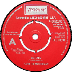 ? & The Mysterians 96 Tears Vinyl 7" USED
