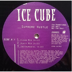 Ice Cube Supreme Hustle / Waitin' Ta Hate USED VINYL 12INCH PROMO
