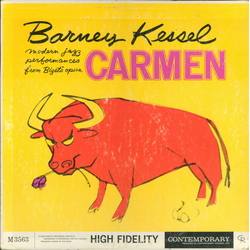 Barney Kessel Modern Jazz Performances From Bizet's Opera Carmen Vinyl LP USED