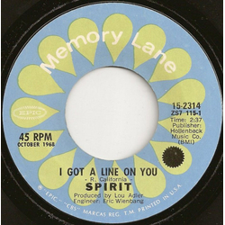 Spirit (8) I Got A Line On You / 1984 Vinyl 7" USED