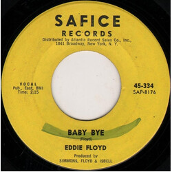 Eddie Floyd Baby Bye USED VINYL 7INCH 45 RPM