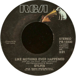 Sylvia (7) Like Nothing Ever Happened USED VINYL 7INCH SINGLE 45 RPM