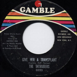The Intruders Give Her A Transplant / Girls Girls Girls USED VINYL 7INCH SINGLE 45 RPM