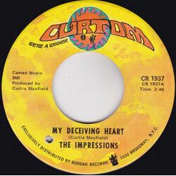 The Impressions My Deceiving Heart USED VINYL 7INCH 45 RPM SINGLE