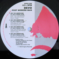Devo Post Post-Modern Man Vinyl 12" USED