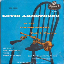 Louis Armstrong And His All-Stars Louis Armstrong At The Crescendo Vol. 1 Part 3 USED VINYL 7INCH 45 RPM EP MONO