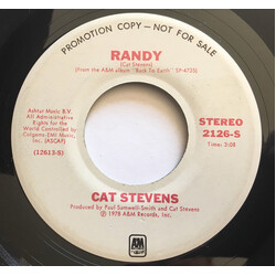 Cat Stevens Randy Vinyl 7" USED
