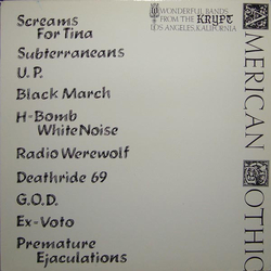 Various American Gothic Vinyl LP USED