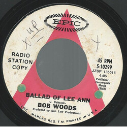 Bob Woods (4) Ballad Of Lee Ann Vinyl 7" USED