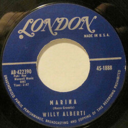 Willy Alberti Marina / Cerasella (Canzone Allegra) USED VINYL 7INCH 45 RPM SINGLE