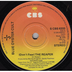 Blue Oyster Cult (Don't Fear) The Reaper Vinyl 7" USED