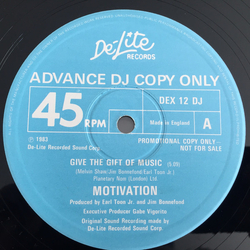 Motivation (2) Give The Gift Of Music / Color Blind Vinyl 12" USED