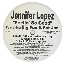 Jennifer Lopez / Big Punisher / Fat Joe Feelin' So Good Vinyl 12" USED