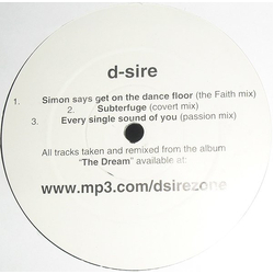 D-sire (4) Simon Says Get On The Dance Floor Vinyl 12" USED