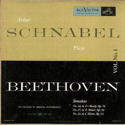 Ludwig van Beethoven / Artur Schnabel Arthur Schnabel Plays Beethoven, Vol. No. 1, Sonatas: No. 24 In F Sharp. Op. 78; No. 27 In E Minor, Op. 90; No. 