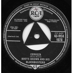 Boots Brown And His Blockbusters Cerveza / Juicy Vinyl 7" USED
