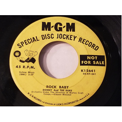 Donny And The Duke Rock Baby Vinyl 7" USED