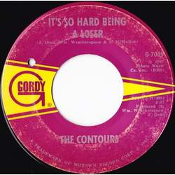 The Contours It's So Hard Being A Loser Vinyl 7" USED
