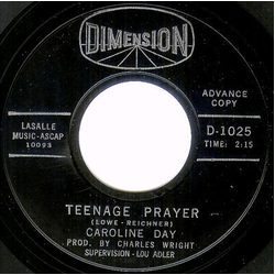 Caroline Day Teenage Prayer / Steam Vinyl 7" USED