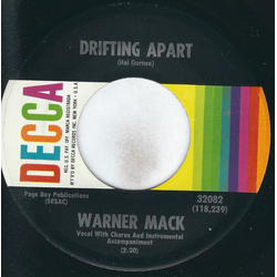 Warner Mack Drifting Apart Vinyl 7" USED