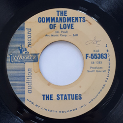 The Statues The Commandments Of Love / Love At First Sight Vinyl 7" USED