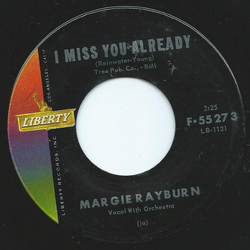 Margie Rayburn I Miss You Already / Maid Of Honor Vinyl 7" USED
