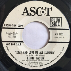 Eddie Jason Stay And Love Me All Summer Vinyl 7" USED
