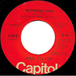 Jessi Colter Without You USED VINYL 7INCH SINGLE 45 RPM