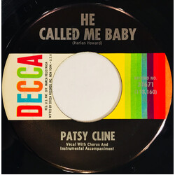 Patsy Cline He Called Me Baby / Bill Bailey, Won't You Please Come Home USED VINYL 7INCH 45 RPM