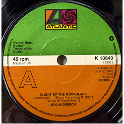 Jon Anderson Flight Of The Moorglade Vinyl 7" USED