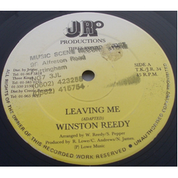 Winston Reedy Leaving Me / Dub Version Vinyl 12" USED
