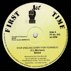 Clifton "Bigga" Morrison Stop (Feeling Sorry For Yourself) Vinyl 12" USED