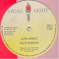 Natty Robeson Love Africa Vinyl 12" USED