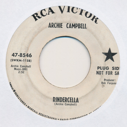 Archie Campbell Rindercella Vinyl 7" USED