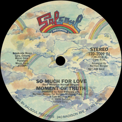 Moment Of Truth So Much For Love Vinyl 12" USED