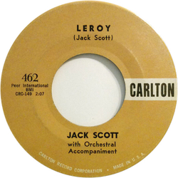 Jack Scott Leroy / My True Love Vinyl 7" USED