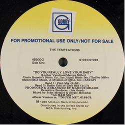 The Temptations Do You Really Love Your Baby Vinyl 12" USED