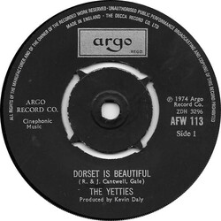 The Yetties Dorset Is Beautiful Vinyl 7" USED