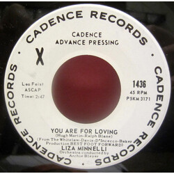Liza Minnelli You Are For Loving USED VINYL 7INCH SINGLE PROMO