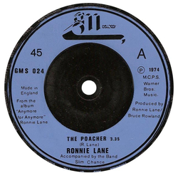 Ronnie Lane The Poacher Vinyl 7" USED
